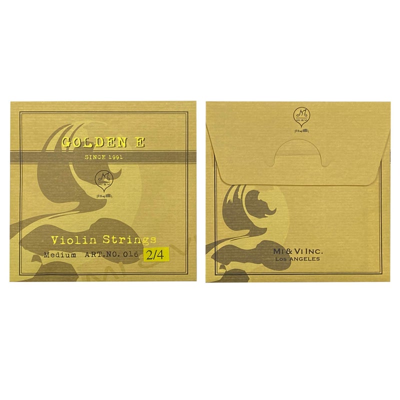 Mivi MI&VI Premium Violin E String, Golden E/Gold E String - Single E, Medium, Ball End, Super Flexible and Sensitive (Violin E 1/2) - Image 5