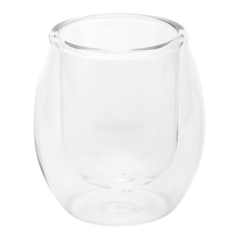 Restaurantware-Forma 3 Ounce Mousse Glass Cups, 10 Double Wall Appetizer Shot Glasses - Does Not Chip, Reusable, Clear Glass Sample Cups, Rolled Rim, For Mini Appetizers Or Desserts - Image 1