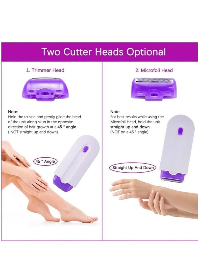 Silky Smooth Laser Rechargeable Epilator - Painless Hair Removal for Women, Perfect for Face and Body - Image 3