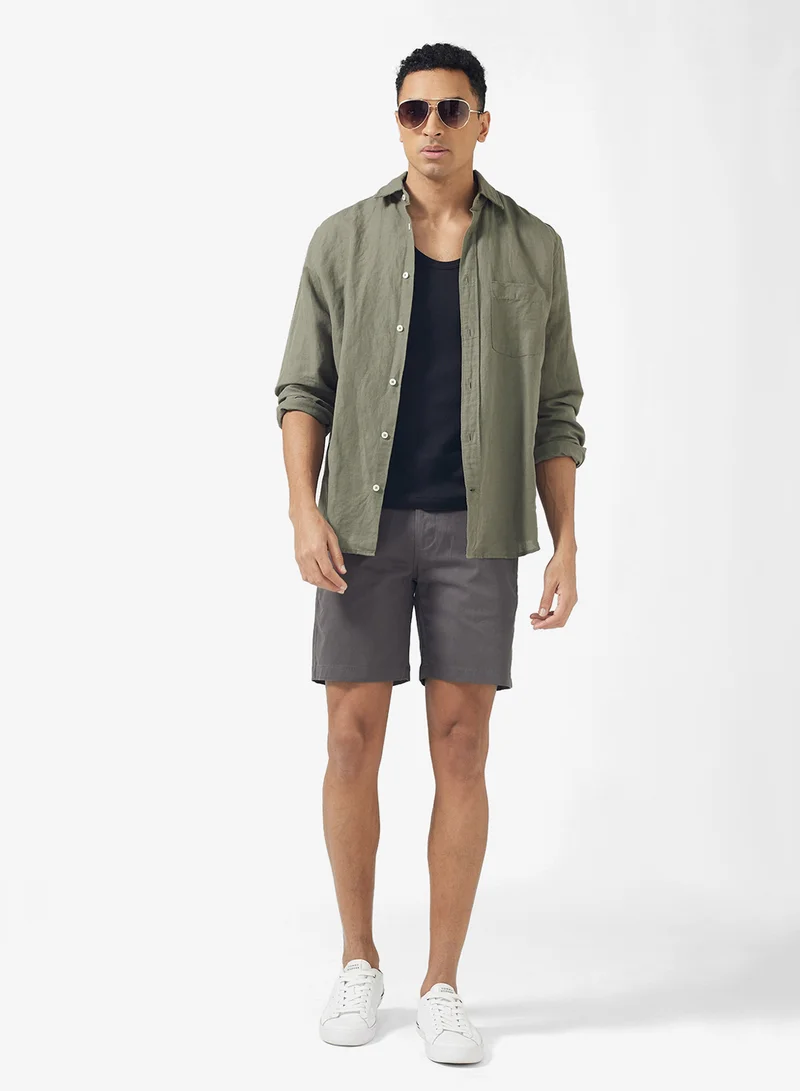 Robert Wood Rolled Up Hem Shorts