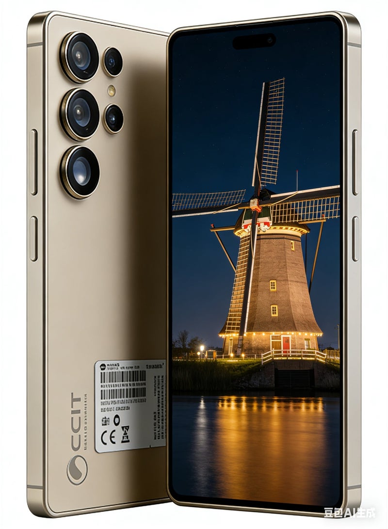 CCIT S25 5G Smartphone - 6.8" FullHD Display, 8GB RAM, 512GB ROM, 6000mAh Battery, Android 15 - Gold - Image 1