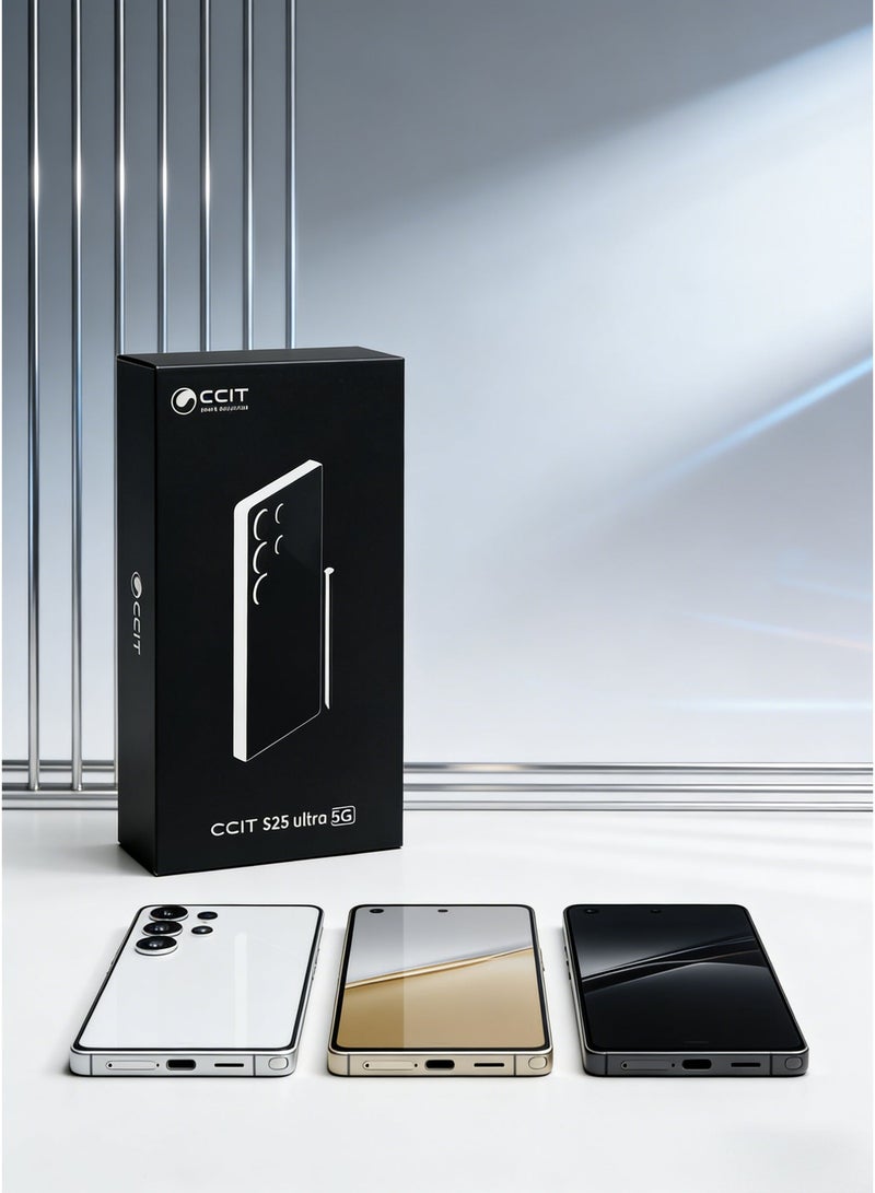 CCIT S25 5G Smartphone - 6.8" FullHD Display, 8GB RAM, 512GB ROM, 6000mAh Battery, Android 15 - Gold - Image 5
