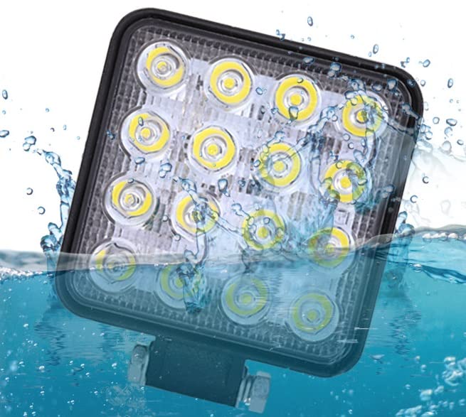 ELTRON TURBO Original Waterproof 16 LED 48W 12V DC Square Focus Beam Light | Fog Light Waterproof Pod Driving Spot Head Lamp | Off-Roading Lights Universal for All Bikes And Cars Bar light (Pack of 4) - Image 3