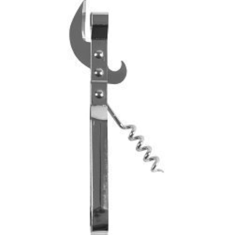 Chef Craft 21295 Chef Old Fashioned Can Bottle Opener  Corkscrew White
