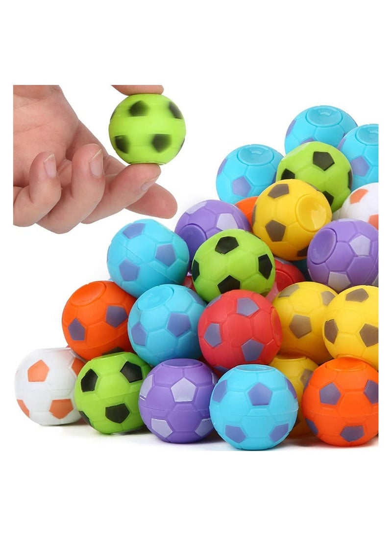20Pcs Fidget Spinners Soccer Ball Toys for Kids, Mini Soccer Party Favors Goodie Bag Stuffers, Rotatable Soccer Finger Stress Balls for Classroom Prizes - Image 1