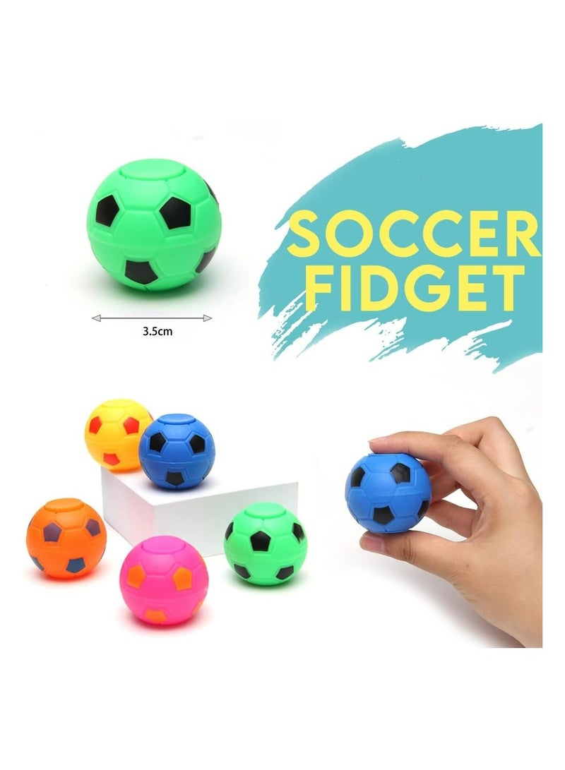 20Pcs Fidget Spinners Soccer Ball Toys for Kids, Mini Soccer Party Favors Goodie Bag Stuffers, Rotatable Soccer Finger Stress Balls for Classroom Prizes - Image 3