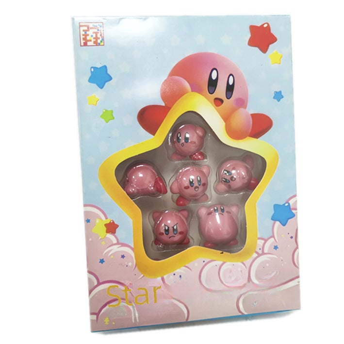 Star Kabi doll Nintendo peripheral Kabi hand-made blind box game Cartoon gift Healing Series car decoration(Star Card bi Jenga box) - Image 3
