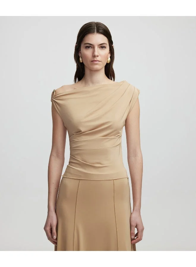 Ipekyol Slim Fit Draped Top