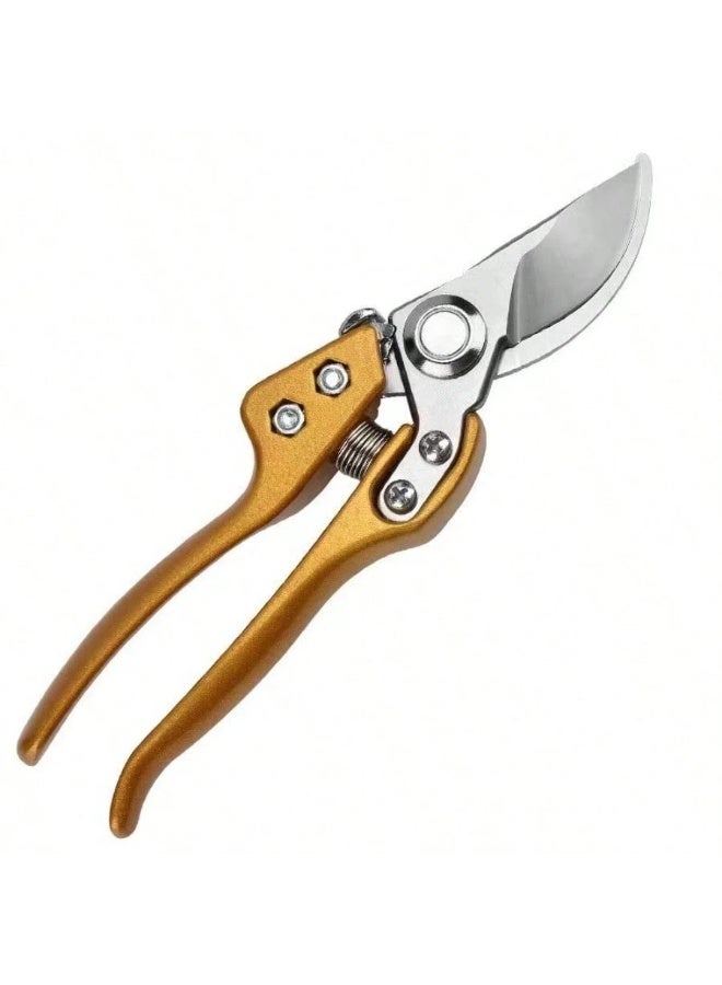 Generic 8-Inch Stainless Steel Pruning Shears – Professional Sharp Garden Secateurs with Spring-Loaded Comfort Handles  - Image 1
