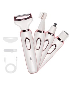 OASIS-TH Electric Razor for Women 4 In 1 Electric Epilator Hair Shaver USB Rechargeable Cordless Hair Removal Set Painless Hair Trimmer for Bikini Area Nose Armpit Underarms Nose Eyebrow Body Hair  - Image 1