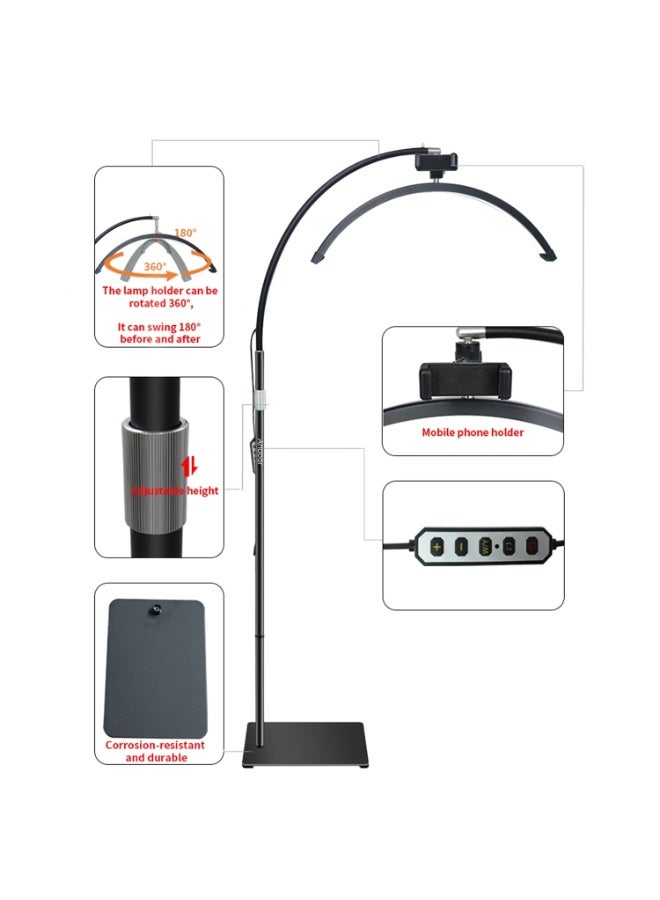 جينرال برو كشاف إضاءة هاف مون LED GenPro HD-M60X – 36 واط، درجة حرارة لون 2700K–7500K، مع ستاند معدني 1.8 متر - Image 1