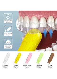 Rimobul 10 Pcs Aligners Chewies For Aligner Chompers Chewies For Invisalign Aligner 5 Flavors Orthodontic Aligner Trays Seater Dental Chewies 5 Colors (White Brown Pink Green Yellow)  - Image 3