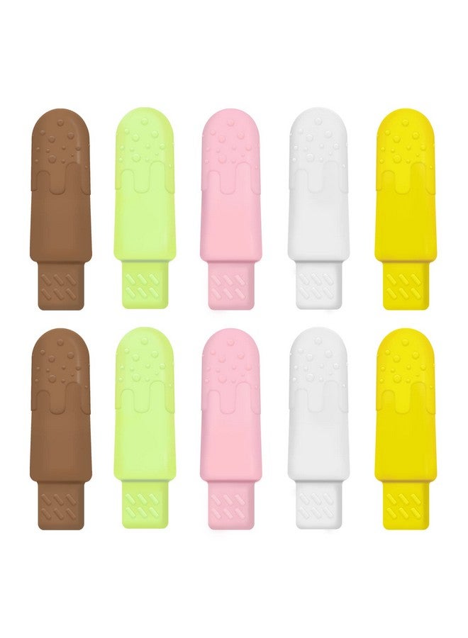 Rimobul 10 Pcs Aligners Chewies For Aligner Chompers Chewies For Invisalign Aligner 5 Flavors Orthodontic Aligner Trays Seater Dental Chewies 5 Colors (White Brown Pink Green Yellow) - Image 1