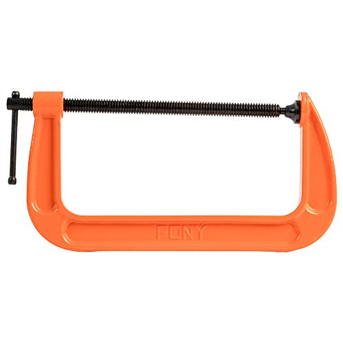 Pony Jorgensen 2680 8-Inch C-Clamp, Orange - Image 1