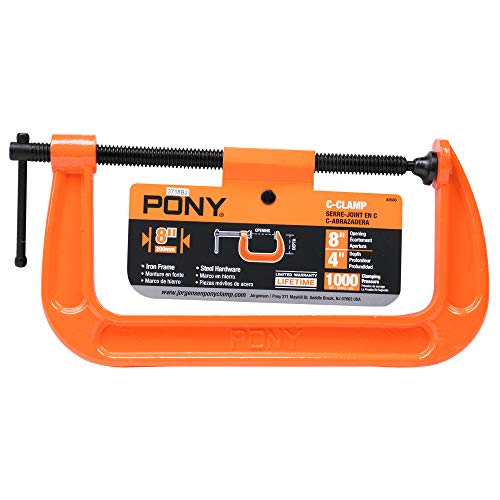 Pony Jorgensen 2680 8-Inch C-Clamp, Orange - Image 5