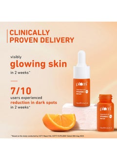 Plum 15% Vitamin C Face Serum For Glowing Skin | Reduces Dark Spots | For Dull Skin | With Mandarin | Beginner Friendly, For All Skin Types | 100% Vegan | 10 Ml  - Image 4