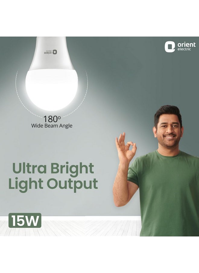 Orient Electric High Glo LED Bulb 15W, Cool white light, 6500K, B22d, Pack of 1 - pzsku/Z4710BCC738B0DE6A7063Z/45/_/1740982758/cd4226ae-ce95-4ec0-b6ac-782c02419f3a