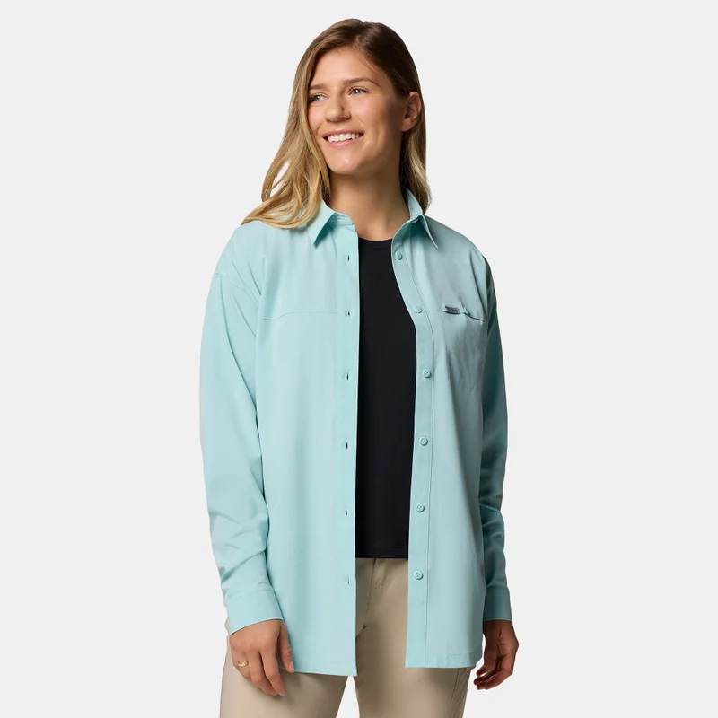 Columbia Green Women's Boundless Trek II Hiking Shirt for Women | Best Price UAE
