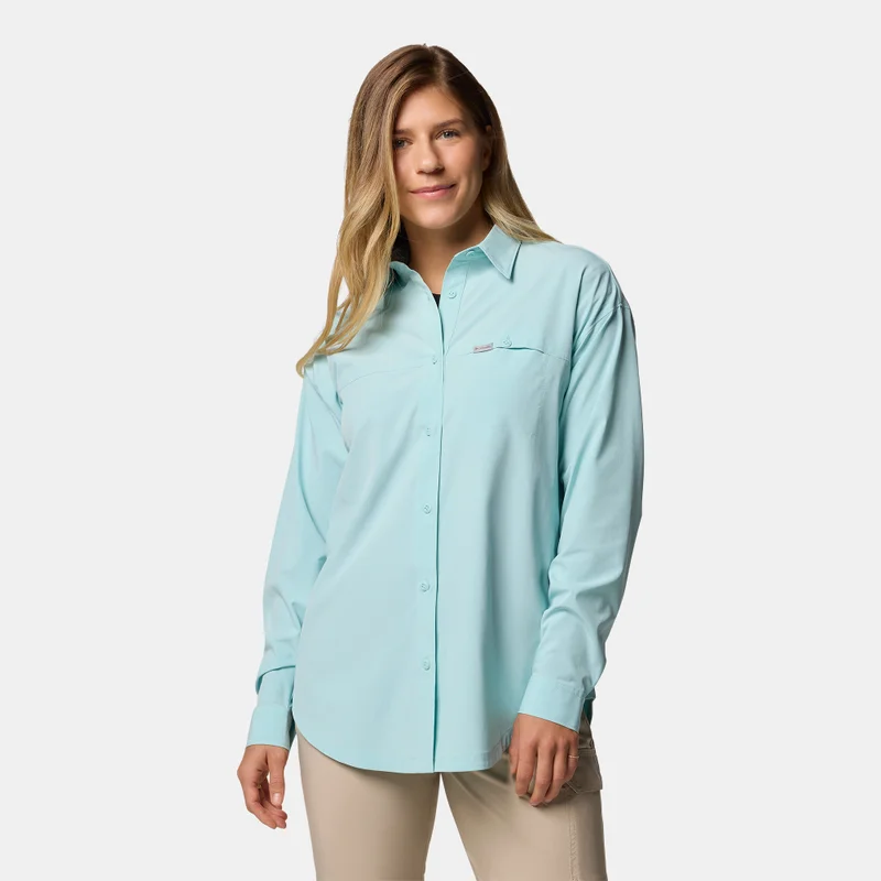 Columbia Green Women's Boundless Trek II Hiking Shirt for Women | Best Price UAE