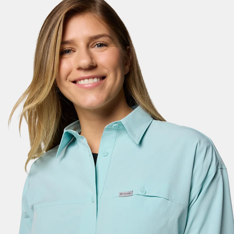 Columbia Green Women's Boundless Trek II Hiking Shirt for Women | Best Price UAE