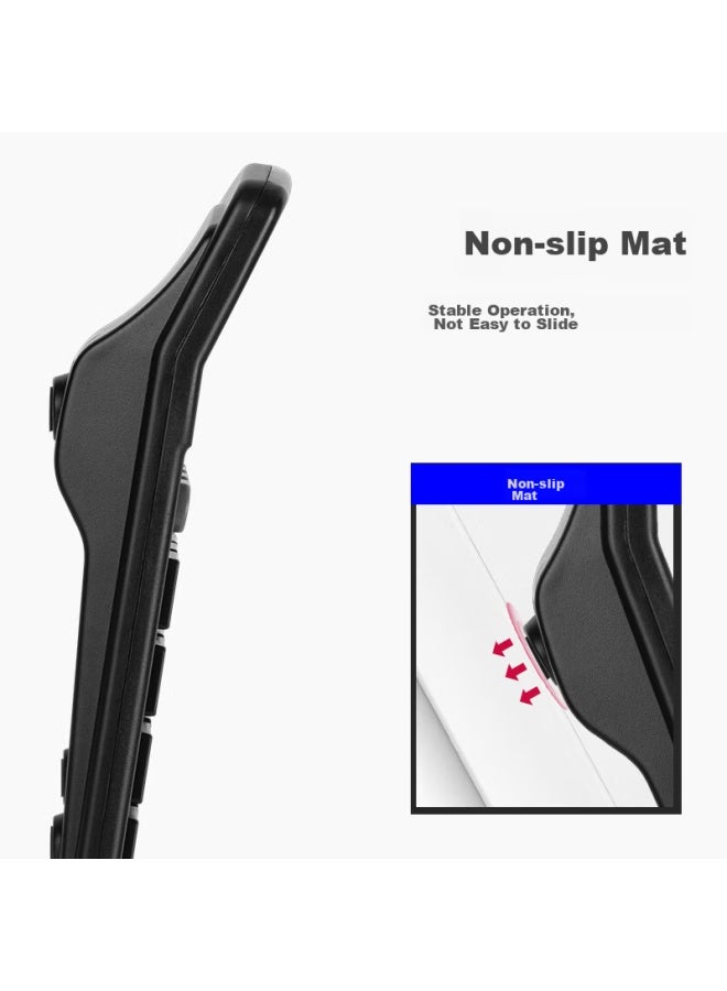 Deli Large Dual Power Portable Desktop Calculator, 12-Digit Large Screen Desktop Calculator, Office Supplies, Black 838 - Image 2