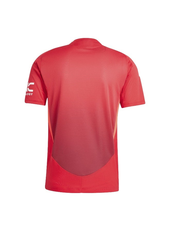Adidas Adidas Mufc H Jsy Au Red Football Jerseys For Men Xs  - Image 3
