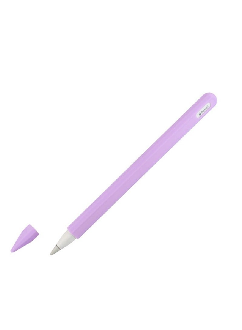 Sleeve Case Cover Silicone Protective Cover For Apple Pencil 2nd Generation Purple - Image 2