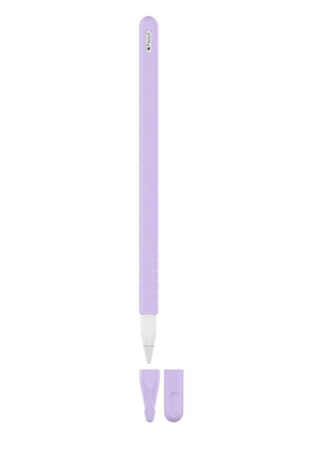 Sleeve Case Cover Silicone Protective Cover For Apple Pencil 2nd Generation Purple - Image 1