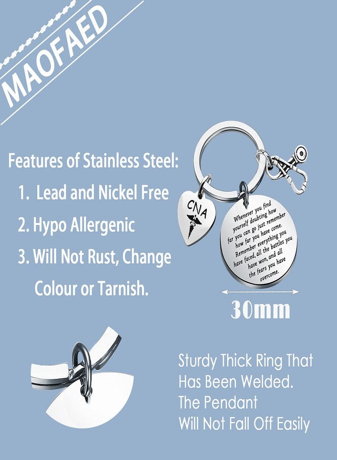 MAOFAED CNA Certified Nursing Assistant Gifts CNA Keychain Graduation Gifts for CNA Nurse whenever CNA - Image 2