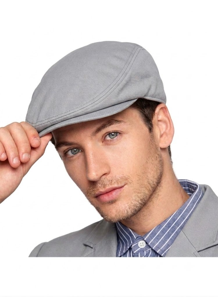 Men's classic herringbone wool cap