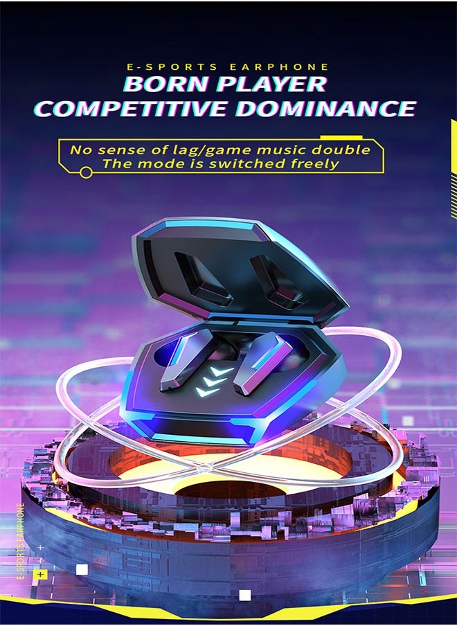 Generic - TWS Gaming Wireless Headset - Yellow - Image 1