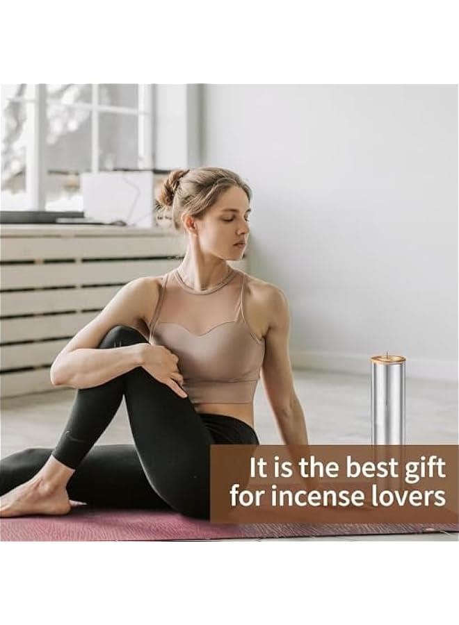 MIXDE Incense Holder,Modern Glass Design, Detachable & Dustproof, Easy Clean,Ideal for Meditation, Yoga, Home Decor - Fits 1.0mm-3.0mm Aromatherapy Sticks ﻿ - Image 3