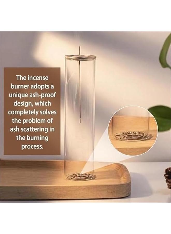 MIXDE Incense Holder,Modern Glass Design, Detachable & Dustproof, Easy Clean,Ideal for Meditation, Yoga, Home Decor - Fits 1.0mm-3.0mm Aromatherapy Sticks ﻿ - Image 4