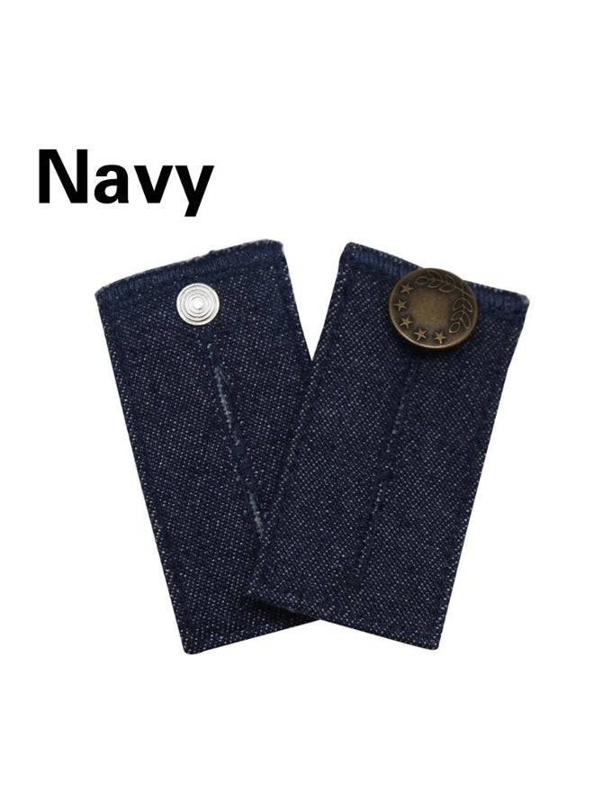 1Pc Jeans Pant Trousers Waist Expander Waistband Extender Button Elastic Adjustment Waist Button Belt Extension Buckle 