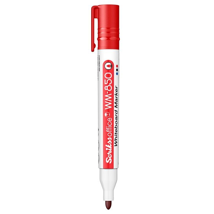 Scrikss Office Whiteboard Marker Bullet Tip Red WM 850 Model 88958