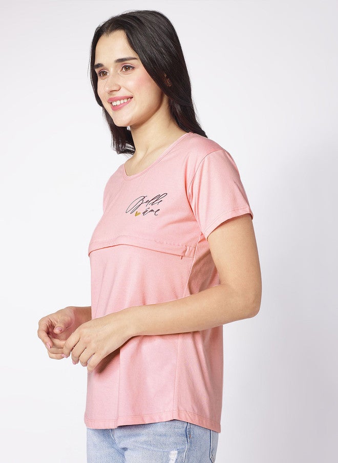 beebelle Women Solid Round Neck Cotton Top - Image 4