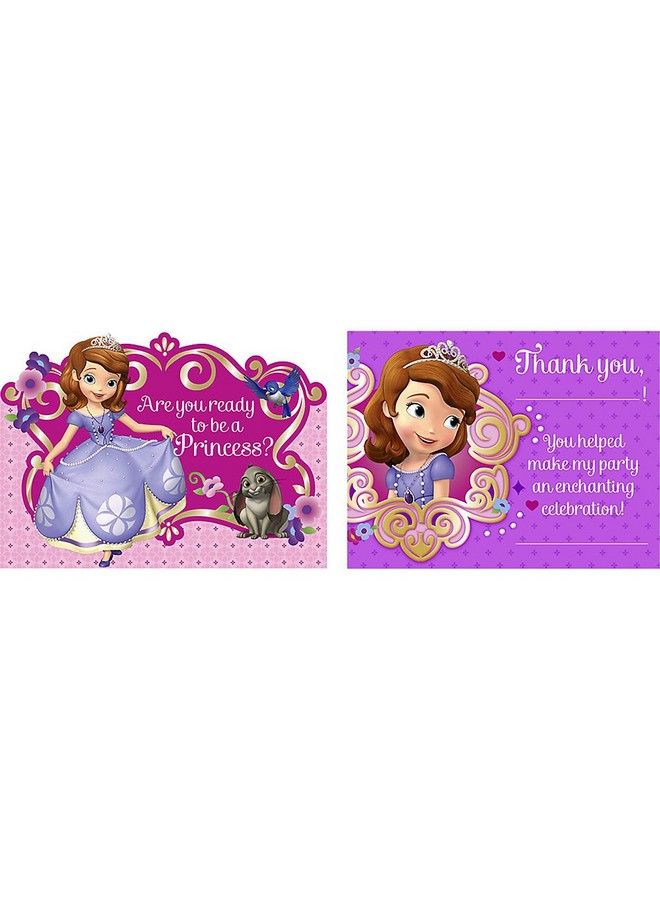 Hallmark Disney Junior Sofia The First Invitations & Thank You Postcards (8 Each) - Image 3