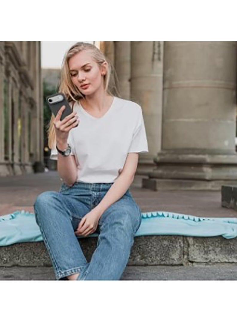 Case Up Apple iPhone 17 Air 2025 Premium Soft Liquid Silicone Case Cover - Dark Grey - Image 5