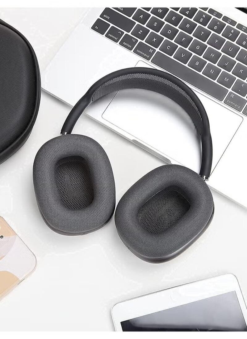 XICEN - Ear Cushions for AirPods Max Headphones Earpads Replacement Ear Pad Covers Earmuffs with Protein Leather, Memory Foam and Magnet Black - Image 1