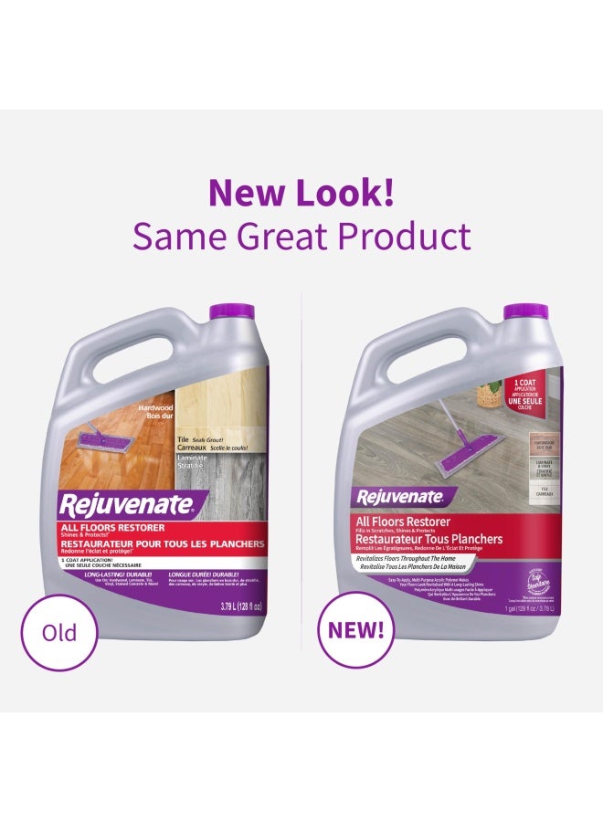Rejuvenate All Floors Restorer Fills Scratches, Shines And Protects All Floor Types, Including Hardwood, Laminate, Vinyl And Tile, 1 Gallon - Image 2