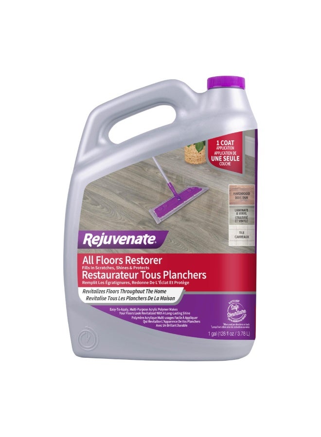 Rejuvenate All Floors Restorer Fills Scratches, Shines And Protects All Floor Types, Including Hardwood, Laminate, Vinyl And Tile, 1 Gallon - Image 1