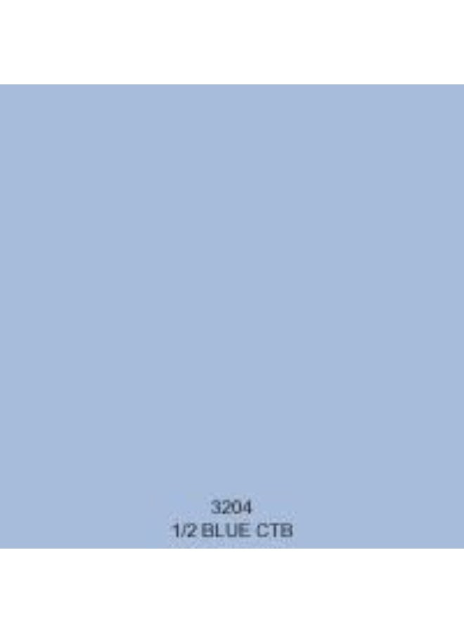 فلتر جل تحويل اللون روزكو # 3204 1/2 أزرق CTB (ورقة 20x24 بوصة)