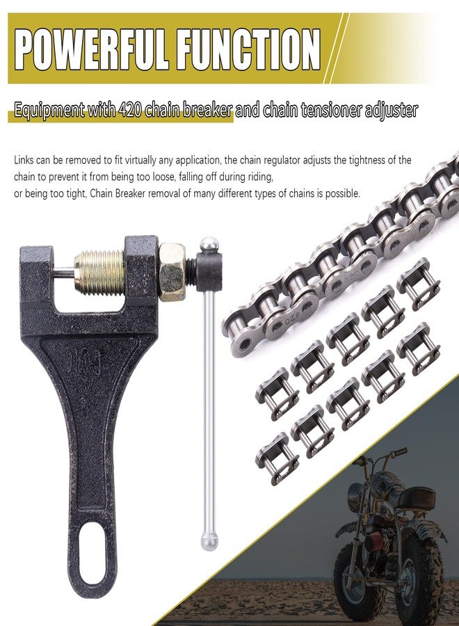 MRELC 420 Chain 42 Links + Chain Breaker fit for Coleman CT200U CT200U-EX BT200X Baja Warrior MB200 Massimo Trailmaster Predator 212cc 196cc 6.5hp Mini Bike Parts - Image 4