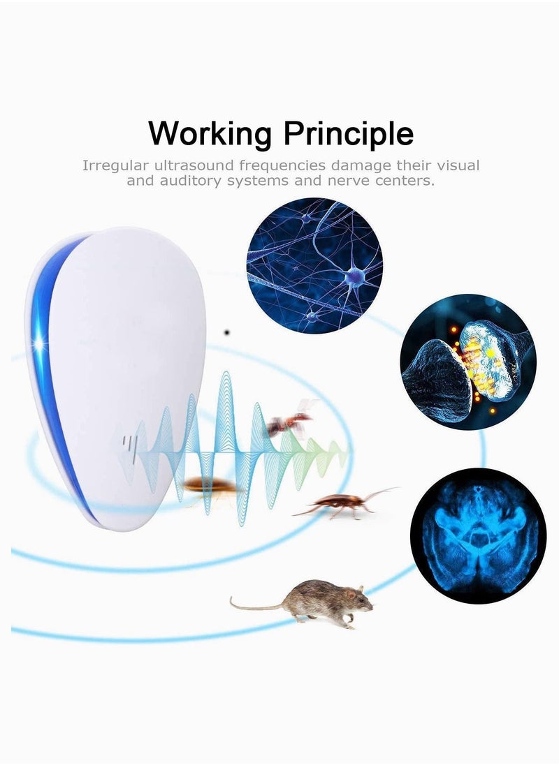 2 بالموجات فوق الصوتية جهاز طرد البعوض المكونات الإلكترونية المستخدمة في الأماكن المغلقة لحماية طرد البراغيث البعوض بق الفراش الصراصير الفئران القوارض الفئران الحشرات النمل العناكب - pzsku/Z4711E79100E724ADAAAEZ/45/_/1660290164/44c0301b-c906-4d76-86cc-d88f443ee05d