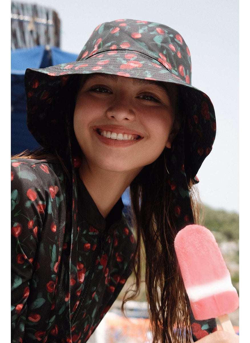 Manuka - Tie Bucket Hat Cherry - Image 1