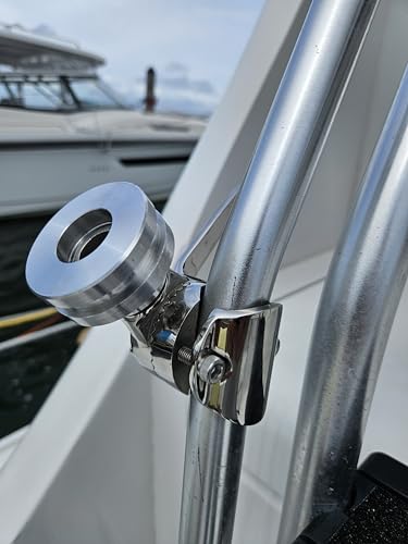 LocMarine MarineGrade Adjustable Rail Mount for Starlink Mini Flat Dish Base for Boats Yachts Sailboats Trawlers LMSMINIRL - Image 1