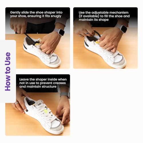 SNEAKARE Anti Rust Spring Shoe Shaper for Men (1 Pair) - Shoe Tree + Stretcher - Men's Shoes Accessories - Works for All Types of Sneakers & Other Shoes - Image 5
