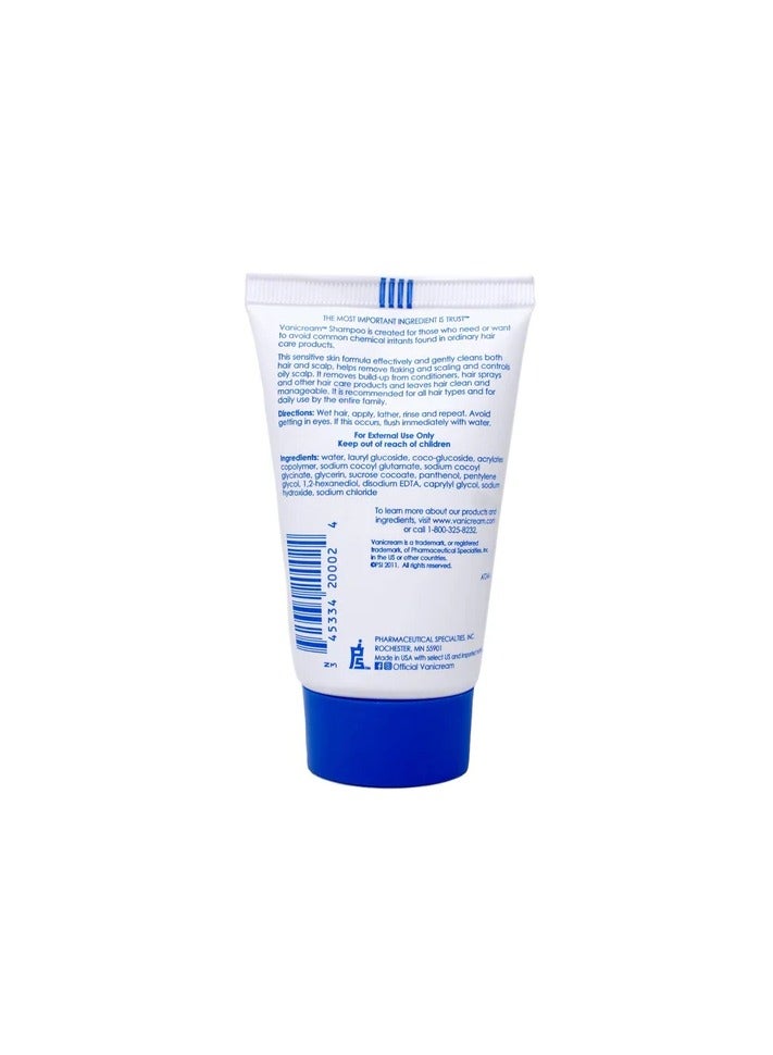 Vanicream Shampoo Travel Tube 59 ml for Sensitive Skin - Image 2