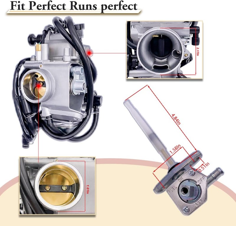 Aniro Moto Carburetor for Honda 350 Rancher TRX350TE TRX350TM 2000-2006 - Image 3