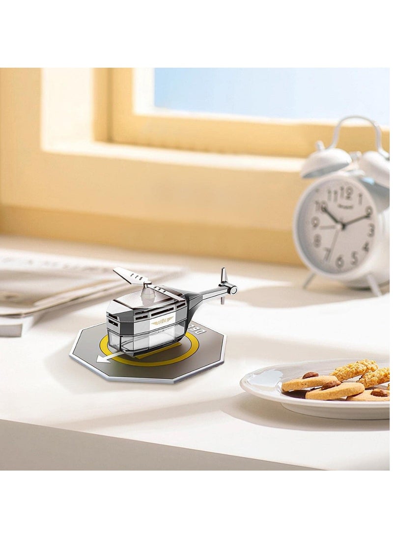 شو وو Car Helicopter Solar Aromatherapy Air Freshener | Auto-Rotating Airplane Design Diffuser - Lasting Light Fragrance for & Home Interior Decoration and Purification - Image 4